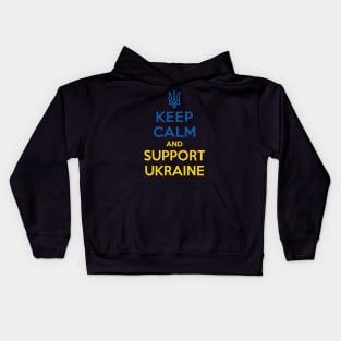 Keep calm and support Ukraine Kids Hoodie